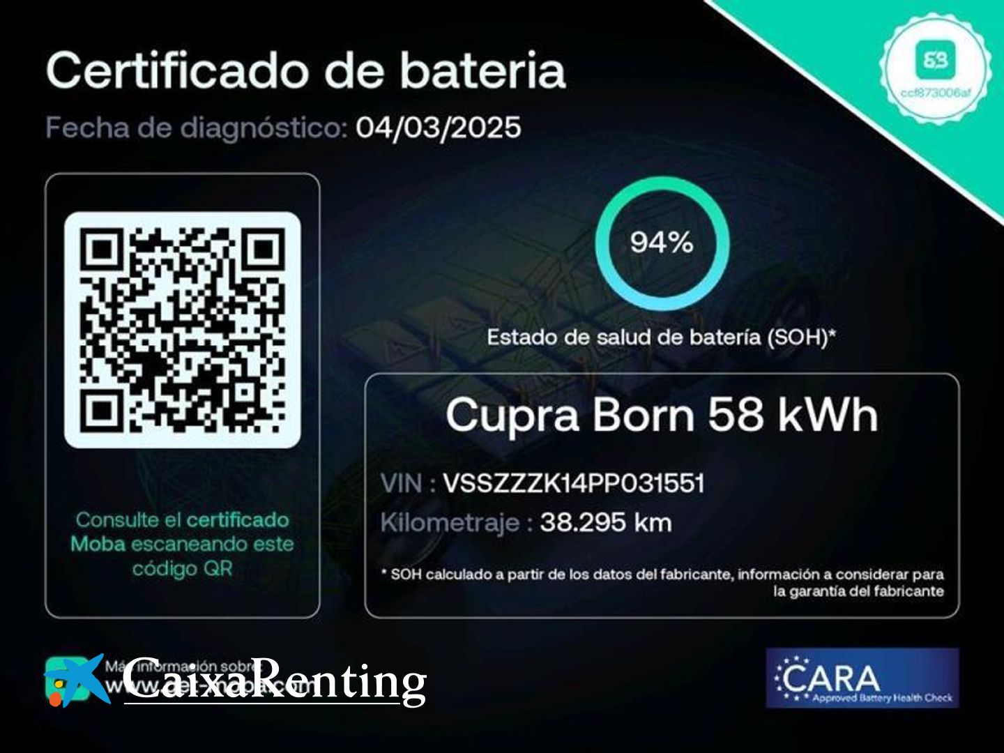 Cupra Born 58 kWh -