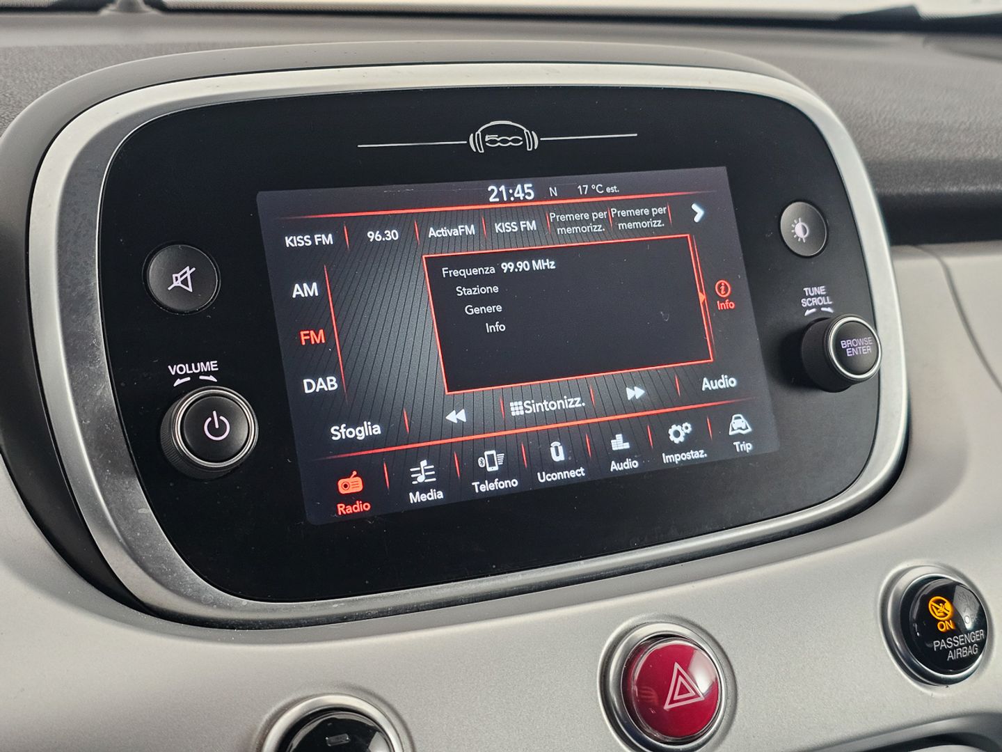 Fiat 500X 1,0 Firefly S&S Connect 88 kW (120 CV)