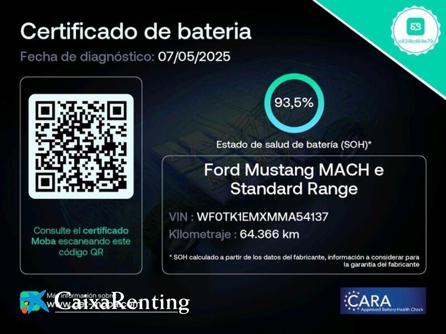 Ford Mustang Mach-E AWD Batería 75.7Kwh 198 kW (269 CV)