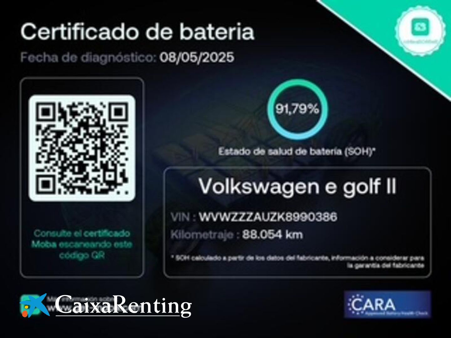 Volkswagen e-Golf e-Golf ePower 100 kW (136 CV)