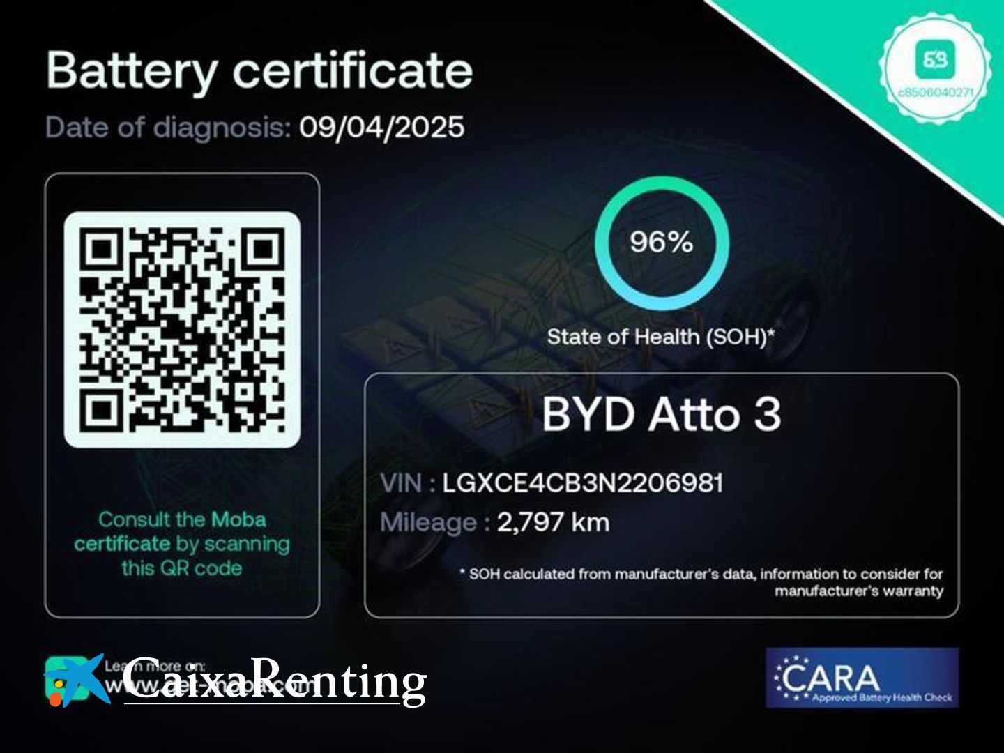 BYD Atto 3 Design 150 kW (204 CV)