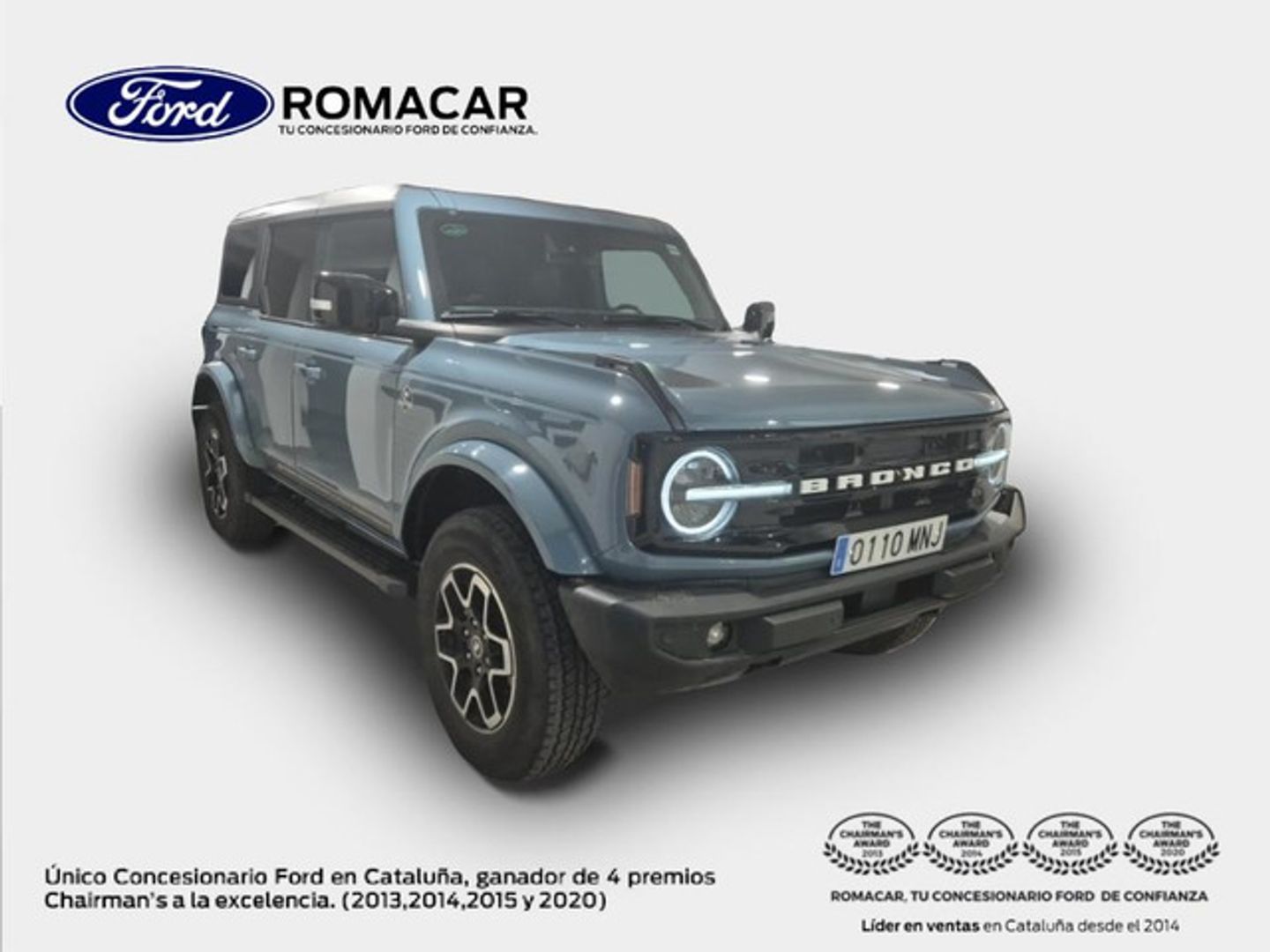Ford Bronco 2.7 EcoBoost V6 Outer Banks 4x4 In Auto 246 kW (335 CV) Azul All Terrain / Pick-up