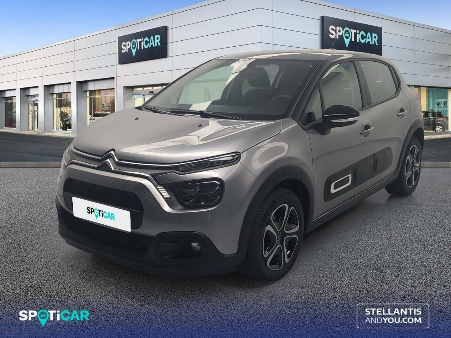 Citroen C3 BlueHDi 100 S&S Plus 75 kW (102 CV) Gris Plata Sedan
