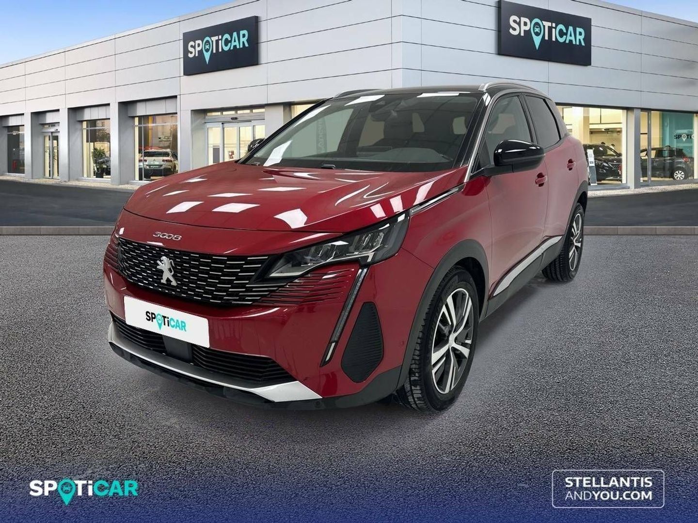 Peugeot 3008 BlueHDi 130 S&S Allure Pack EAT8 96 kW (130 CV) Rojo All Terrain / Pick-up