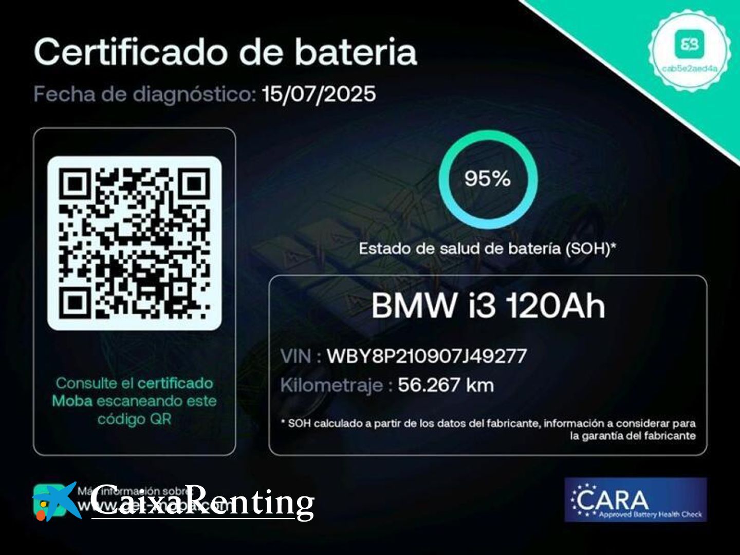 BMW i3 120Ah 125 kW (170 CV)