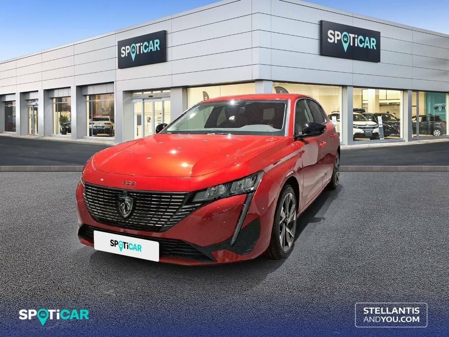 Peugeot 308 Allure Hybrid eDCS6 100 kW (136 CV) Rojo Sedan