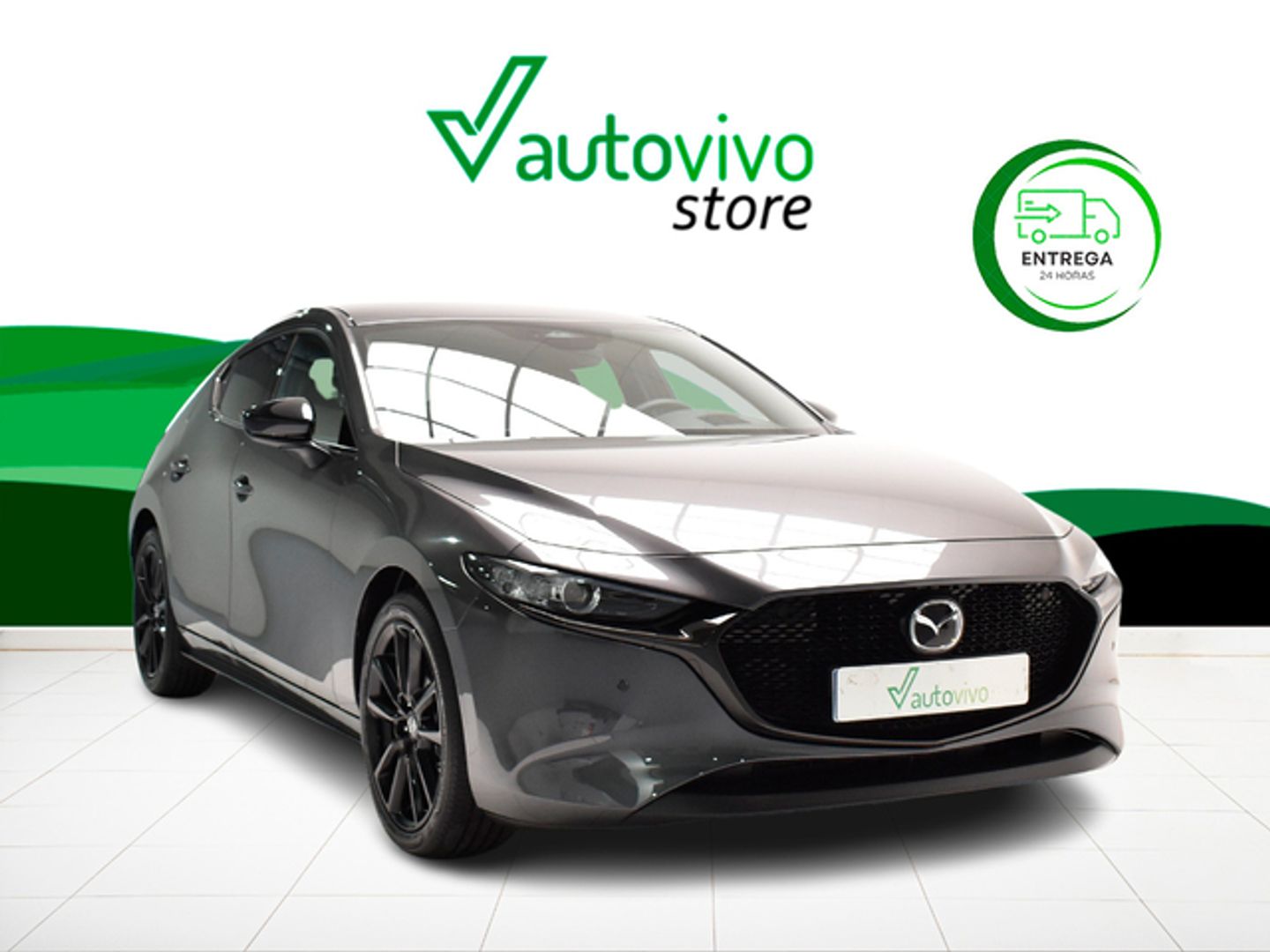 Mazda Mazda 3 2.5L e-SKYACTIV-G MHEV Nagisa 6AT 103 kW (140 CV) Gris Compact