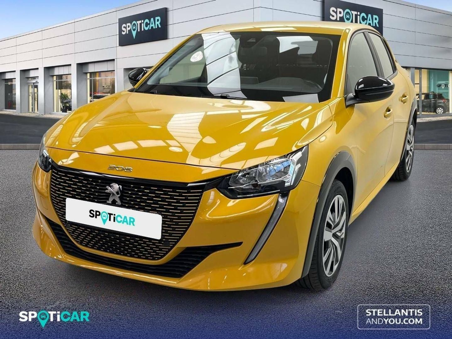 Peugeot e-208 Eléctrico Active 100 kW (136 CV) Amarillo Compact