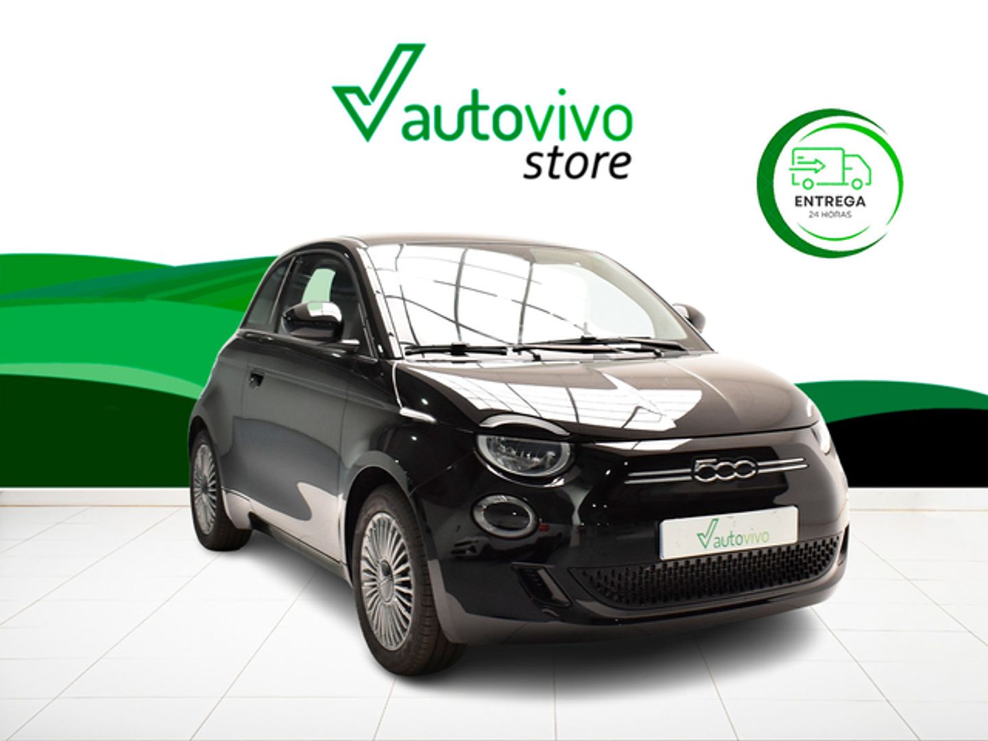 Fiat 500 Electrico 500 Icon Hb 320km 85 kW (118 CV) Negro Compact