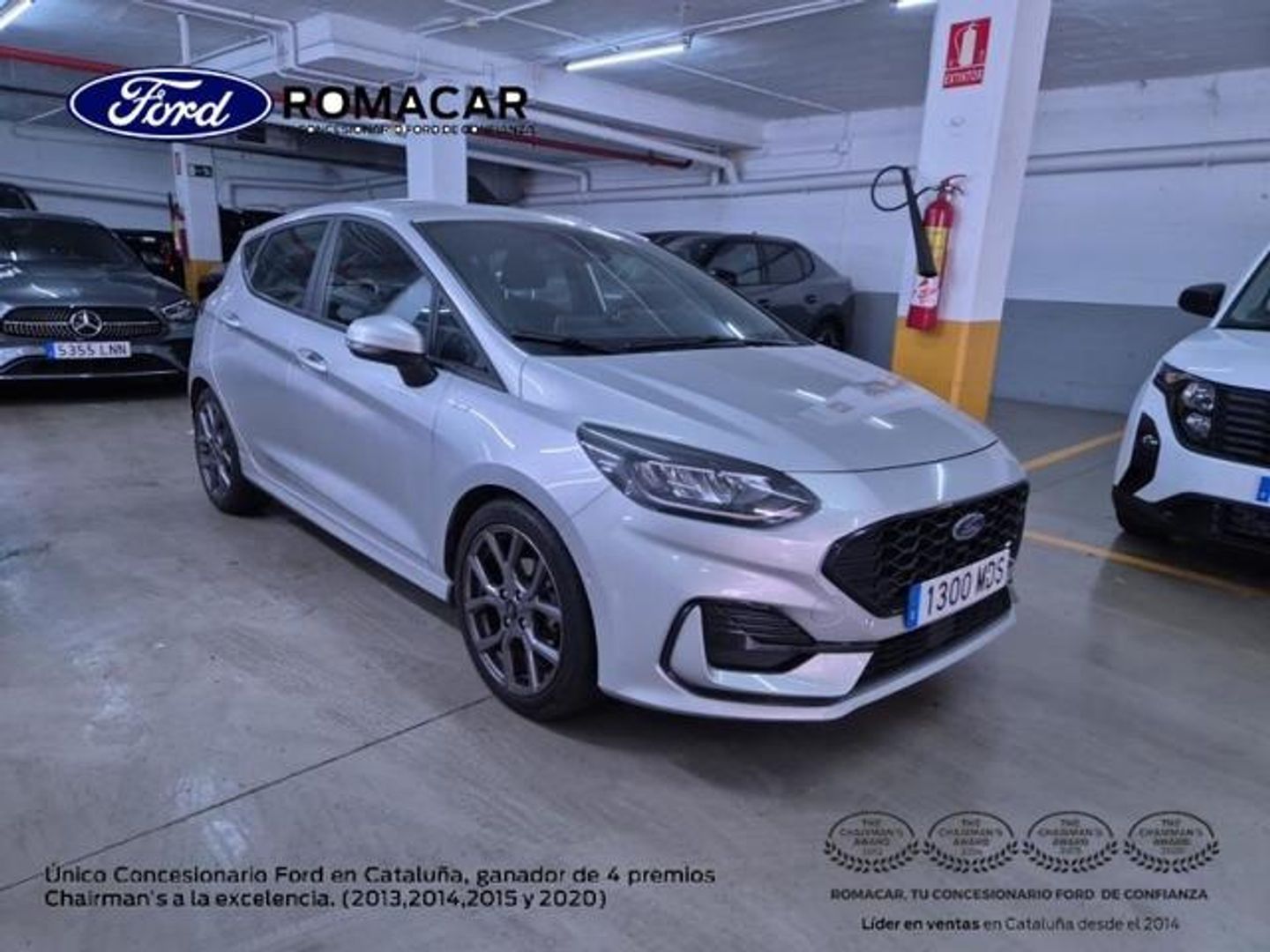 Ford Fiesta 1.0 EcoBoost MHEV ST-Line 92 kW (125 CV) Gris Plata Sedan