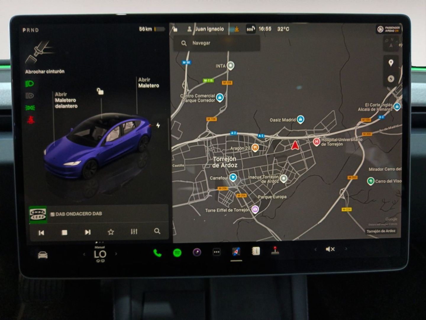 Tesla Model 3 Gran Autonomía 4WD 366 kW (498 CV) Azul Sedan
