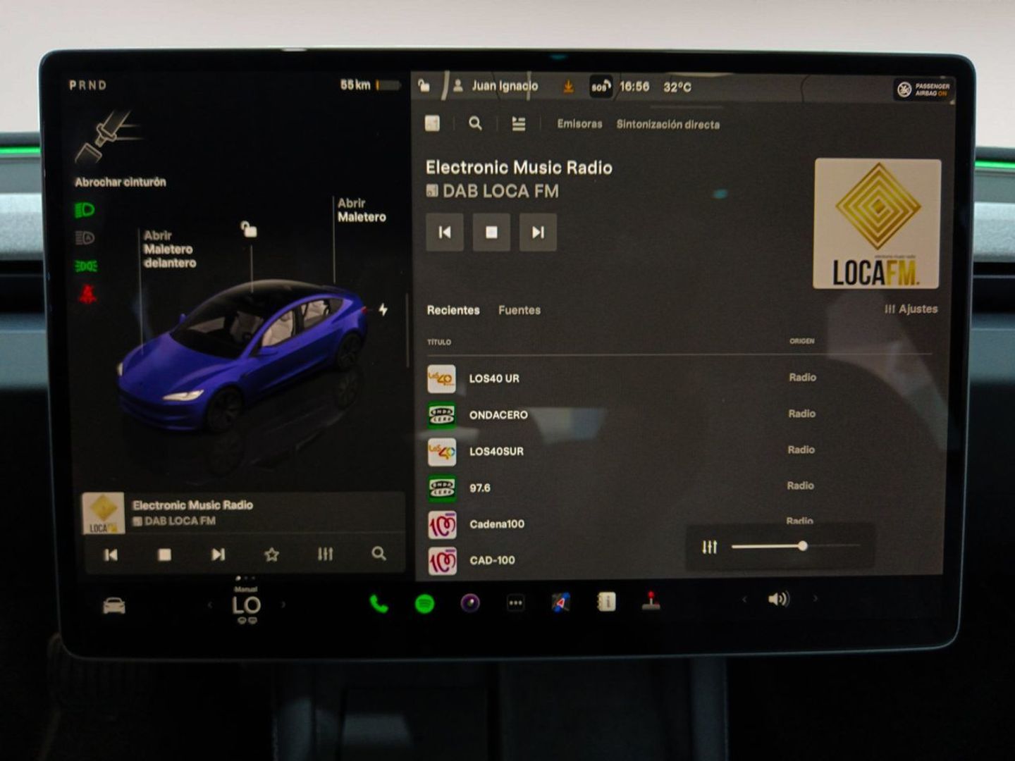Tesla Model 3 Gran Autonomía 4WD 366 kW (498 CV) Azul Sedan
