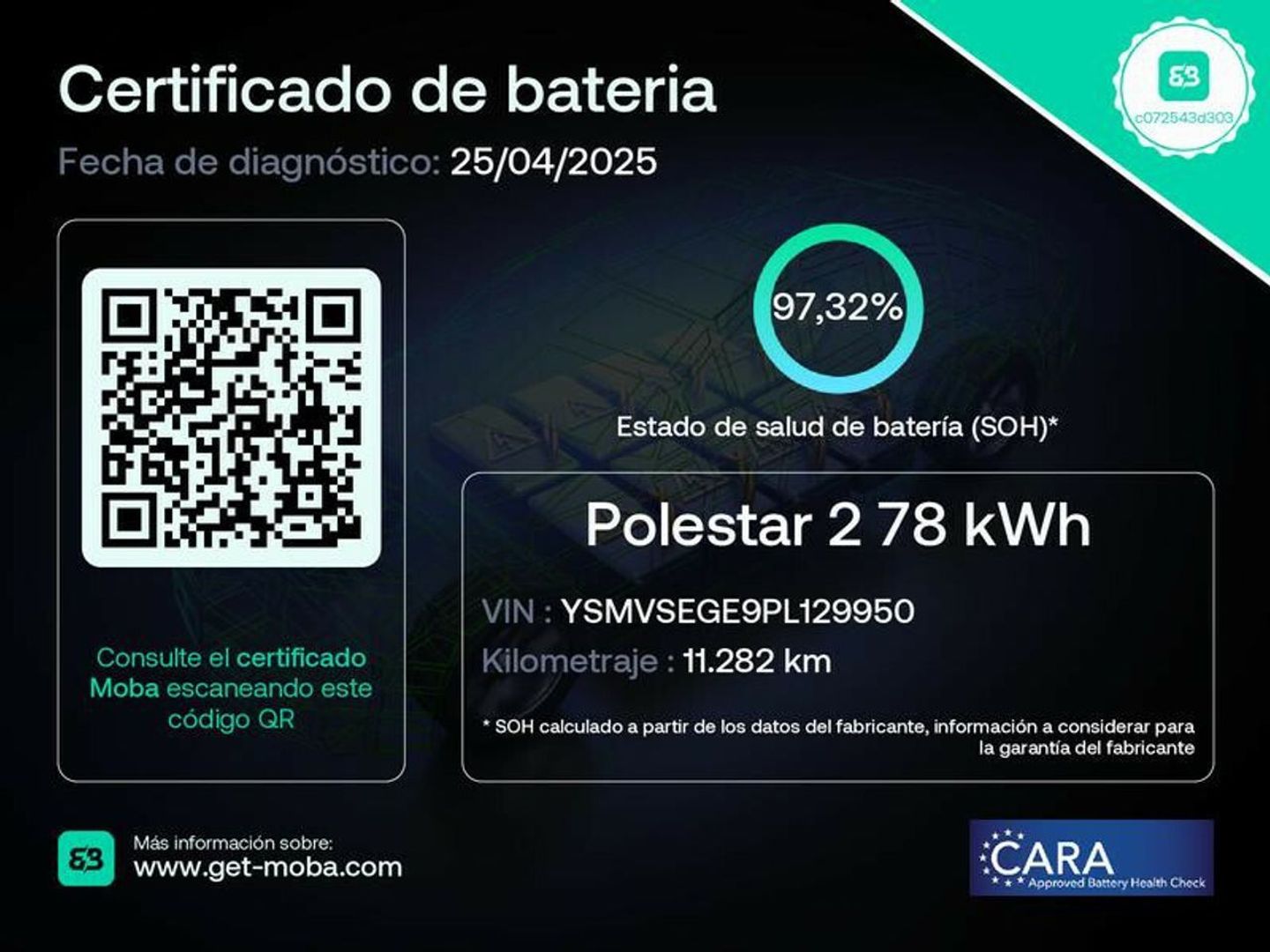 Polestar 2 Long Range Single Motor FWD 170 kW (231 CV) Azul Sedan